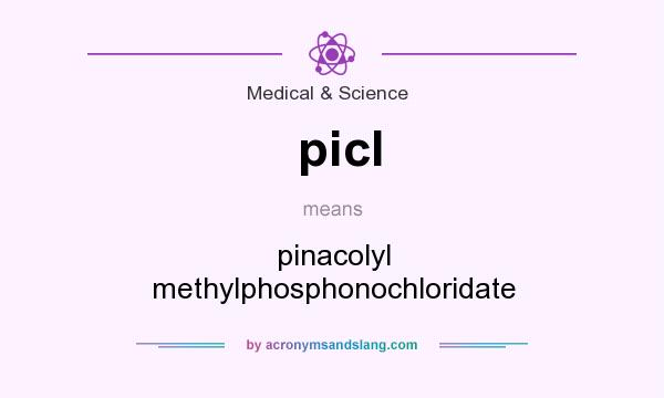 What does picl mean? It stands for pinacolyl methylphosphonochloridate