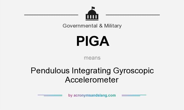 What does PIGA mean? It stands for Pendulous Integrating Gyroscopic Accelerometer