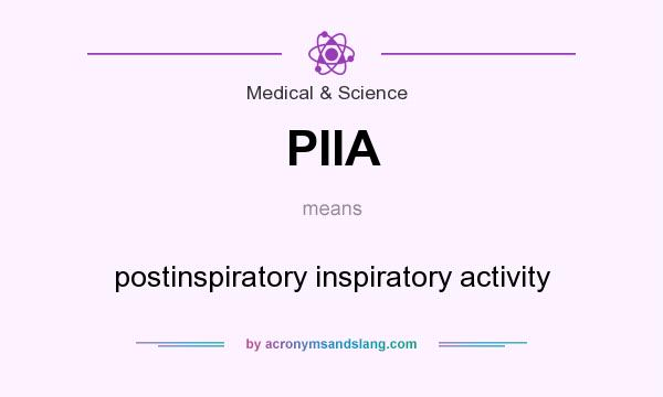 What does PIIA mean? It stands for postinspiratory inspiratory activity