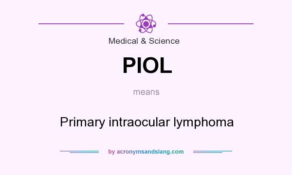 What does PIOL mean? It stands for Primary intraocular lymphoma