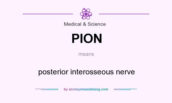 What does PION mean? It stands for posterior interosseous nerve