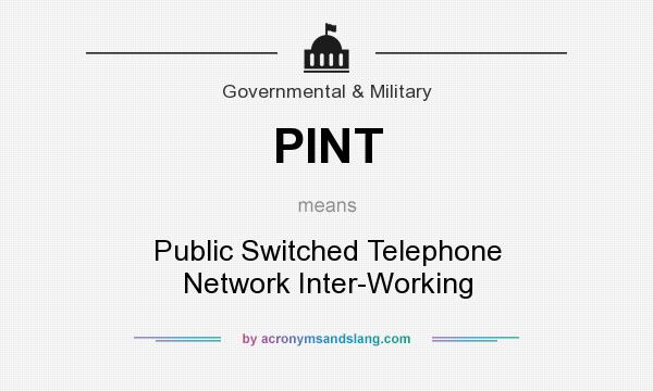 What does PINT mean? It stands for Public Switched Telephone Network Inter-Working