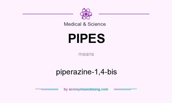 What does PIPES mean? It stands for piperazine-1,4-bis