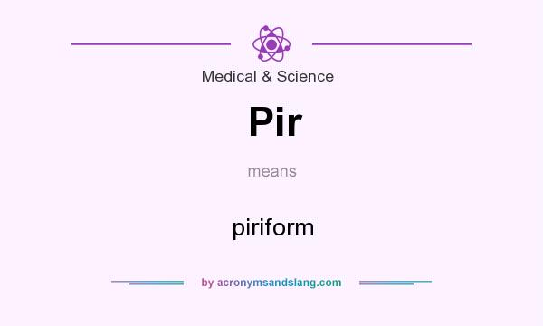 What does Pir mean? It stands for piriform
