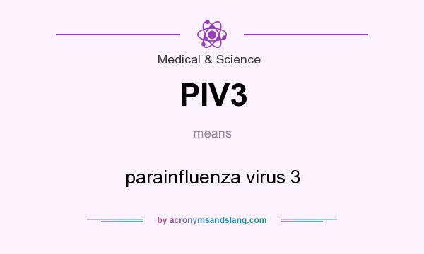 What does PIV3 mean? It stands for parainfluenza virus 3