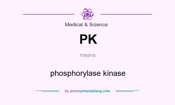 What does PK mean? It stands for phosphorylase kinase