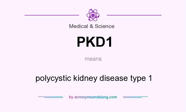 What does PKD1 mean? It stands for polycystic kidney disease type 1