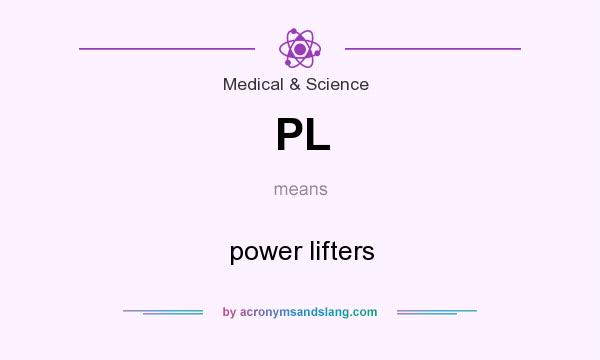 What does PL mean? It stands for power lifters