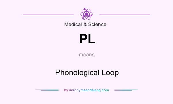 What does PL mean? It stands for Phonological Loop