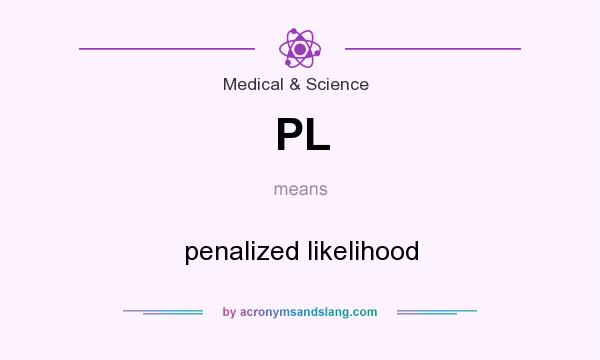 What does PL mean? It stands for penalized likelihood