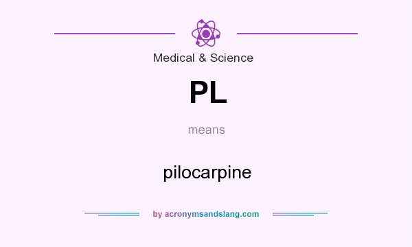 What does PL mean? It stands for pilocarpine