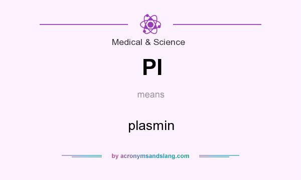 What does Pl mean? It stands for plasmin