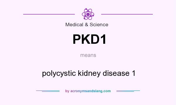 What does PKD1 mean? It stands for polycystic kidney disease 1