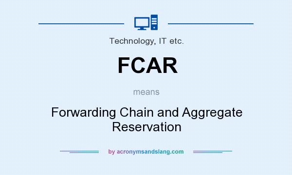 What does FCAR mean? It stands for Forwarding Chain and Aggregate Reservation