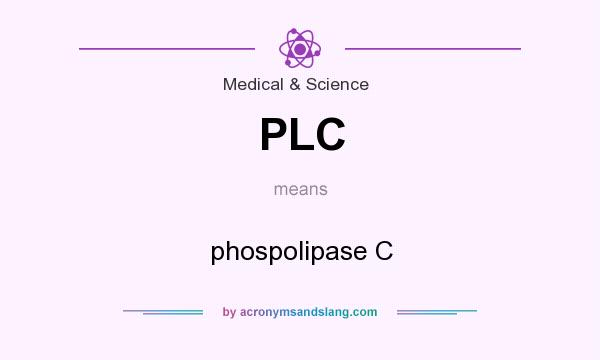 What does PLC mean? It stands for phospolipase C