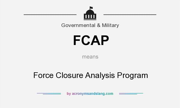 What does FCAP mean? It stands for Force Closure Analysis Program