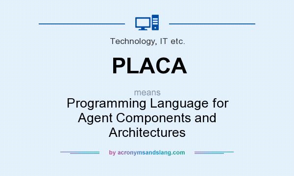 What does PLACA mean? It stands for Programming Language for Agent Components and Architectures