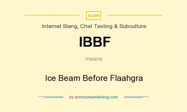 What does IBBF mean? It stands for Ice Beam Before Flaahgra