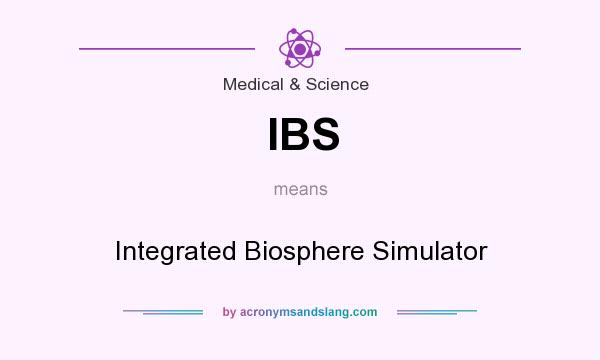 What does IBS mean? It stands for Integrated Biosphere Simulator