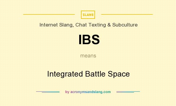 What does IBS mean? It stands for Integrated Battle Space