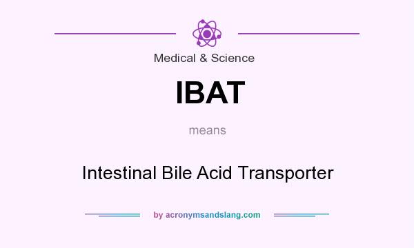 What does IBAT mean? It stands for Intestinal Bile Acid Transporter