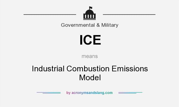 What does ICE mean? It stands for Industrial Combustion Emissions Model