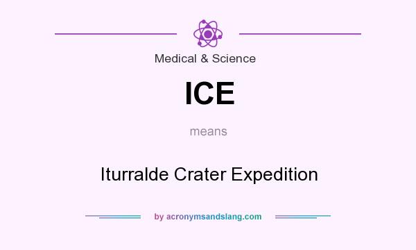 What does ICE mean? It stands for Iturralde Crater Expedition