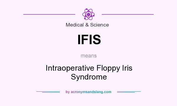 What does IFIS mean? It stands for Intraoperative Floppy Iris Syndrome