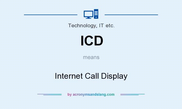 What does ICD mean? It stands for Internet Call Display