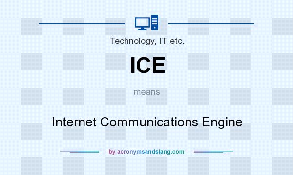 What does ICE mean? It stands for Internet Communications Engine