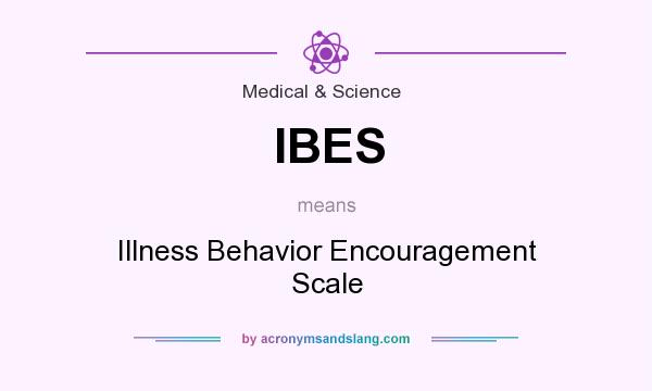 What does IBES mean? It stands for Illness Behavior Encouragement Scale