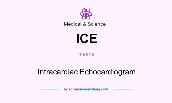 What does ICE mean? It stands for Intracardiac Echocardiogram