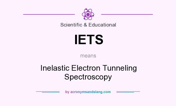 What does IETS mean? It stands for Inelastic Electron Tunneling Spectroscopy