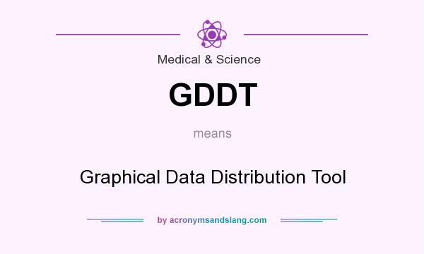 What does GDDT mean? It stands for Graphical Data Distribution Tool