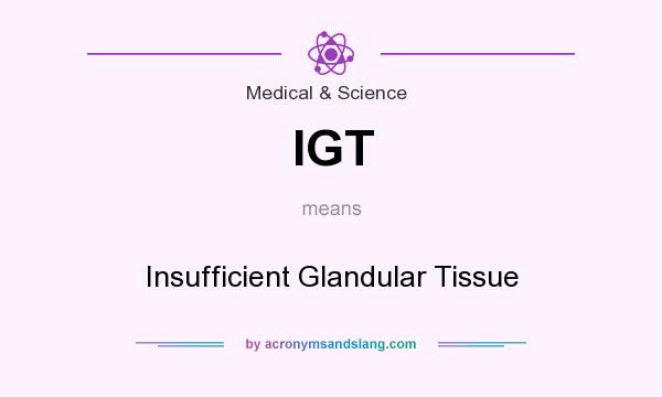 What does IGT mean? It stands for Insufficient Glandular Tissue