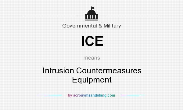 What does ICE mean? It stands for Intrusion Countermeasures Equipment