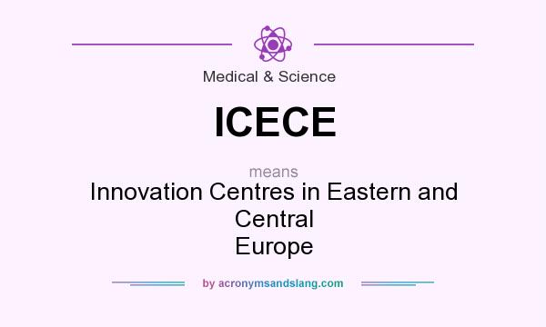 What does ICECE mean? It stands for Innovation Centres in Eastern and Central Europe