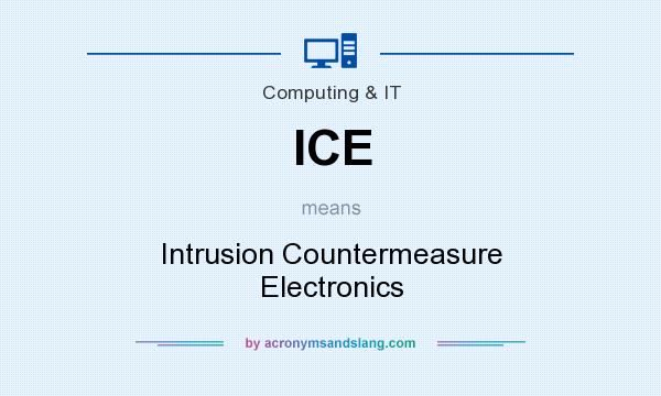 What does ICE mean? It stands for Intrusion Countermeasure Electronics