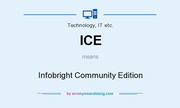 What does ICE mean? It stands for Infobright Community Edition