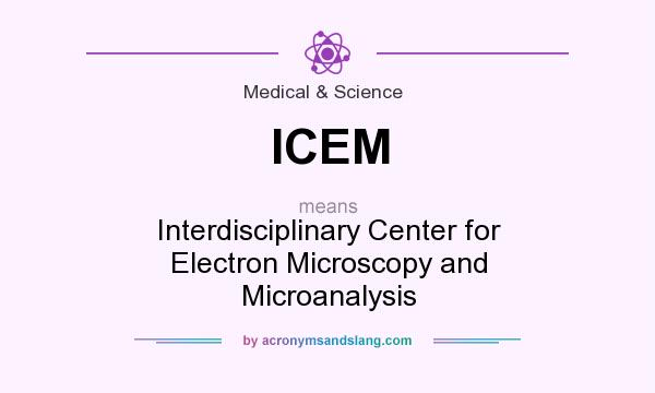 What does ICEM mean? It stands for Interdisciplinary Center for Electron Microscopy and Microanalysis