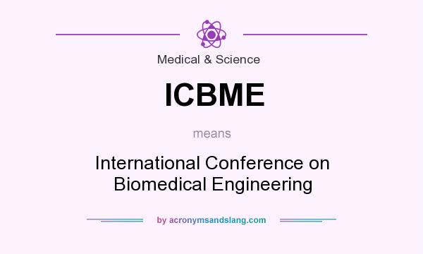 What does ICBME mean? It stands for International Conference on Biomedical Engineering