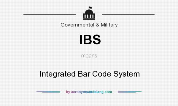 What does IBS mean? It stands for Integrated Bar Code System