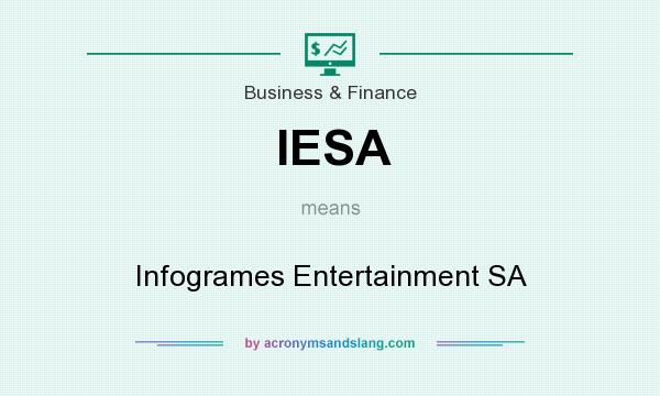 What does IESA mean? It stands for Infogrames Entertainment SA