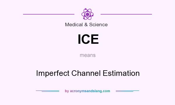 What does ICE mean? It stands for Imperfect Channel Estimation
