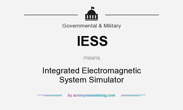 What does IESS mean? It stands for Integrated Electromagnetic System Simulator