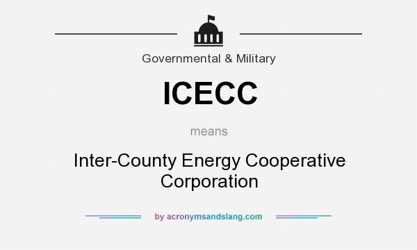 What does ICECC mean? It stands for Inter-County Energy Cooperative Corporation