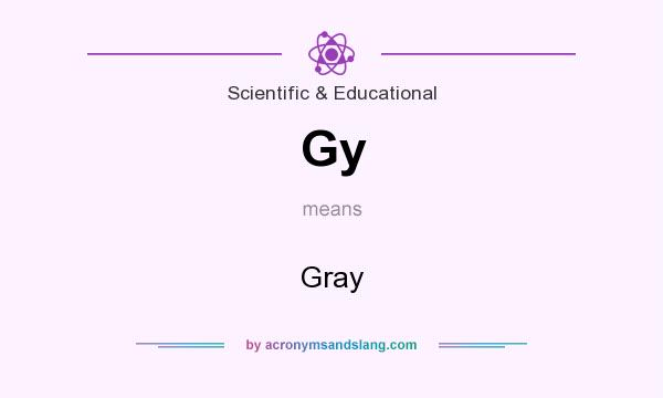 What does Gy mean? It stands for Gray