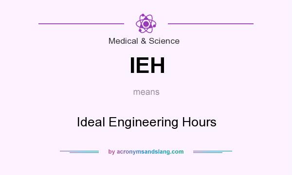 What does IEH mean? It stands for Ideal Engineering Hours