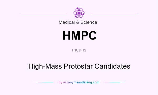 What does HMPC mean? It stands for High-Mass Protostar Candidates