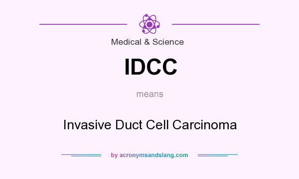 What does IDCC mean? It stands for Invasive Duct Cell Carcinoma